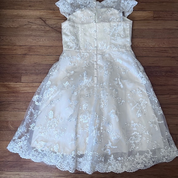 AbaoWedding Women’s Lace Cocktail or Wedding Dress, Size 10 - Picture 7 of 10